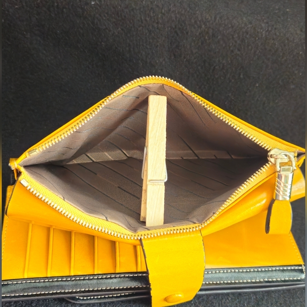 It's Life Gold/Carmel Leather Wallet with Snap Closure - Picture 6 of 8